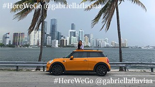 MINI 3 puertas - naranja - vista lateral